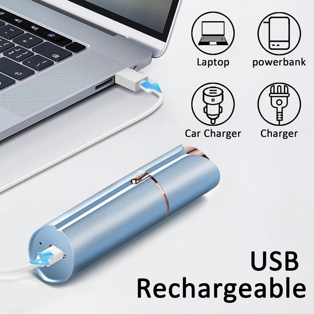Facial Hair Removal USB Rechargeable 3 Replacement Heads C54433