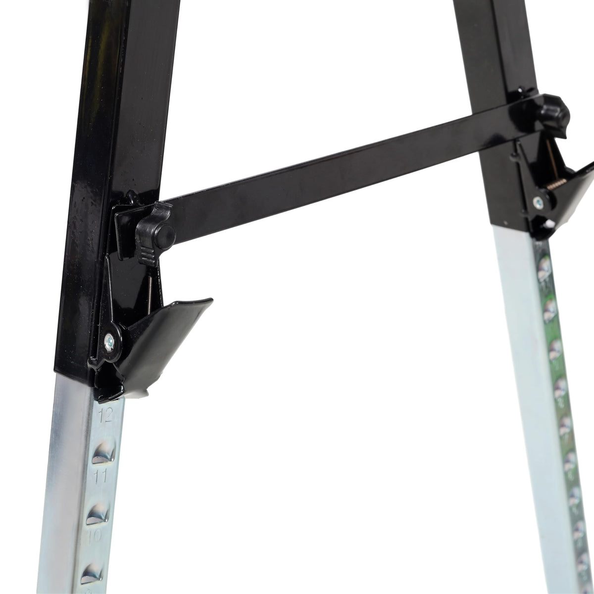2-Pack Heavy-Duty Folding Sawhorses, 12-Position Adjustable, 660lbs Capacity T805