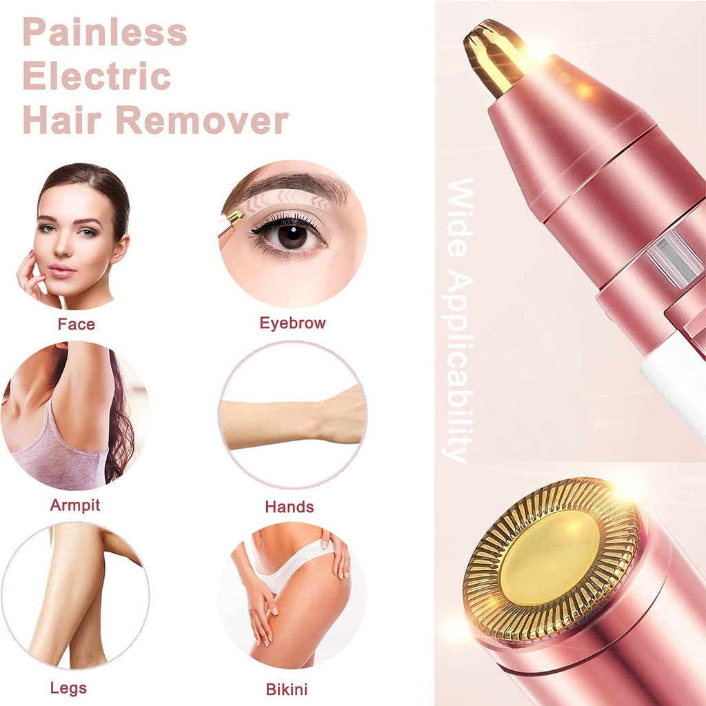 Facial Hair Remover 2-in-1 Rechargeable Epilator White L594