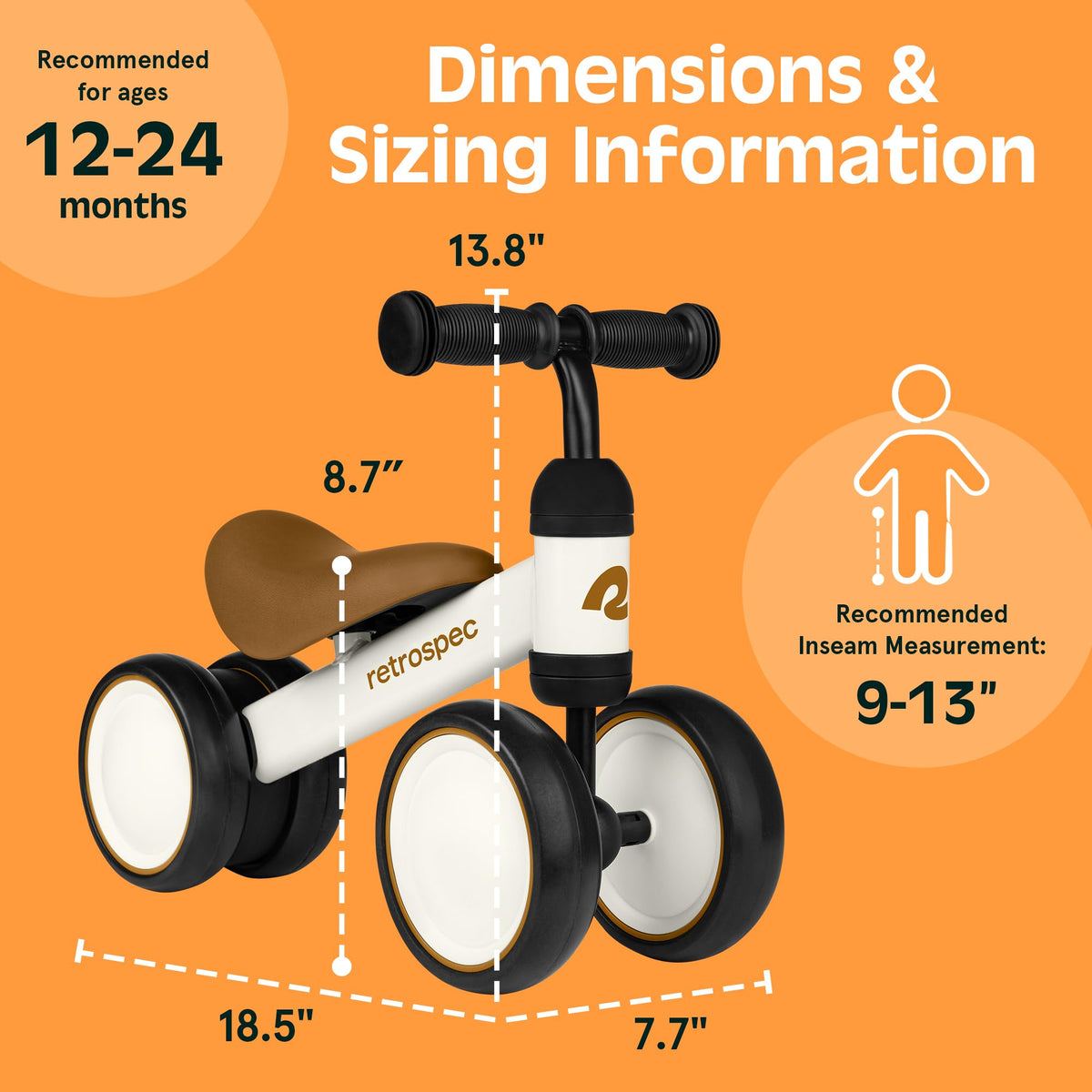 4-Wheel Baby Balance Bike K410
