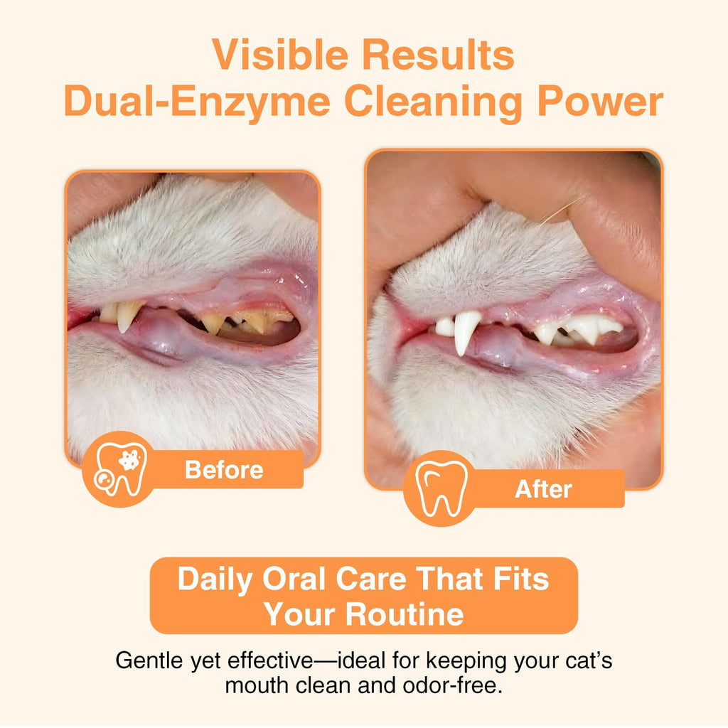 Roast Chicken Flavor Enzymatic Cat Toothpaste Kit with Toothbrush & Finger Brush, 1.06 oz M774