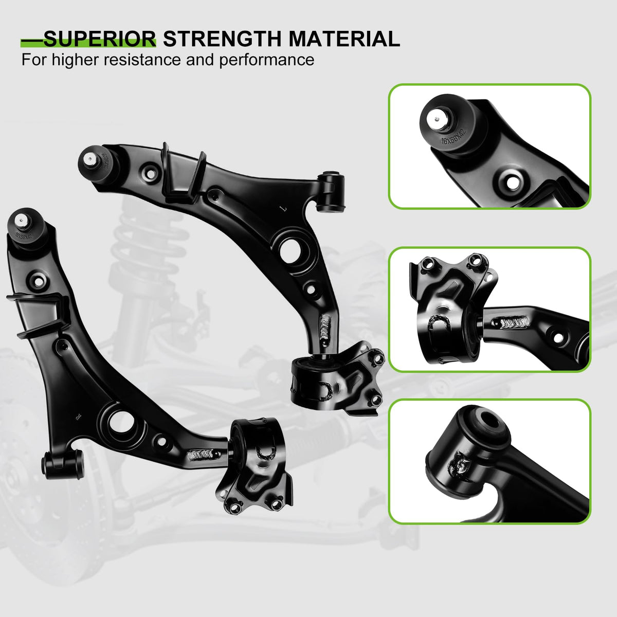 6pcs Front Suspension Kit Control Arm Ball Joint Tie Rod End Sway Bar Link N284