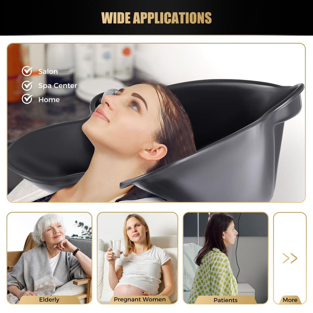 Portable Shampoo Bowl with Electric Pump P909