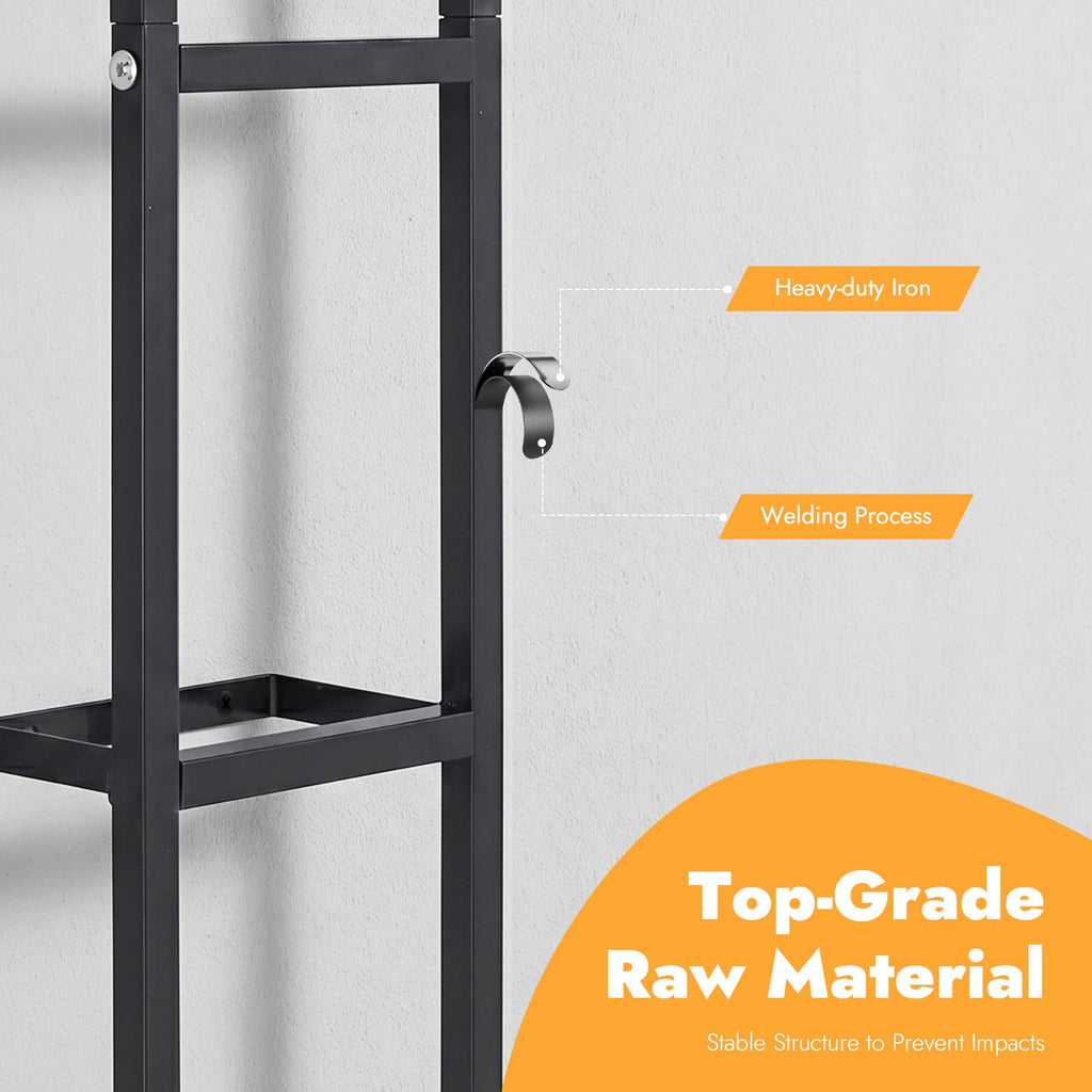5Pcs Wall Mount Media Storage Rack A456