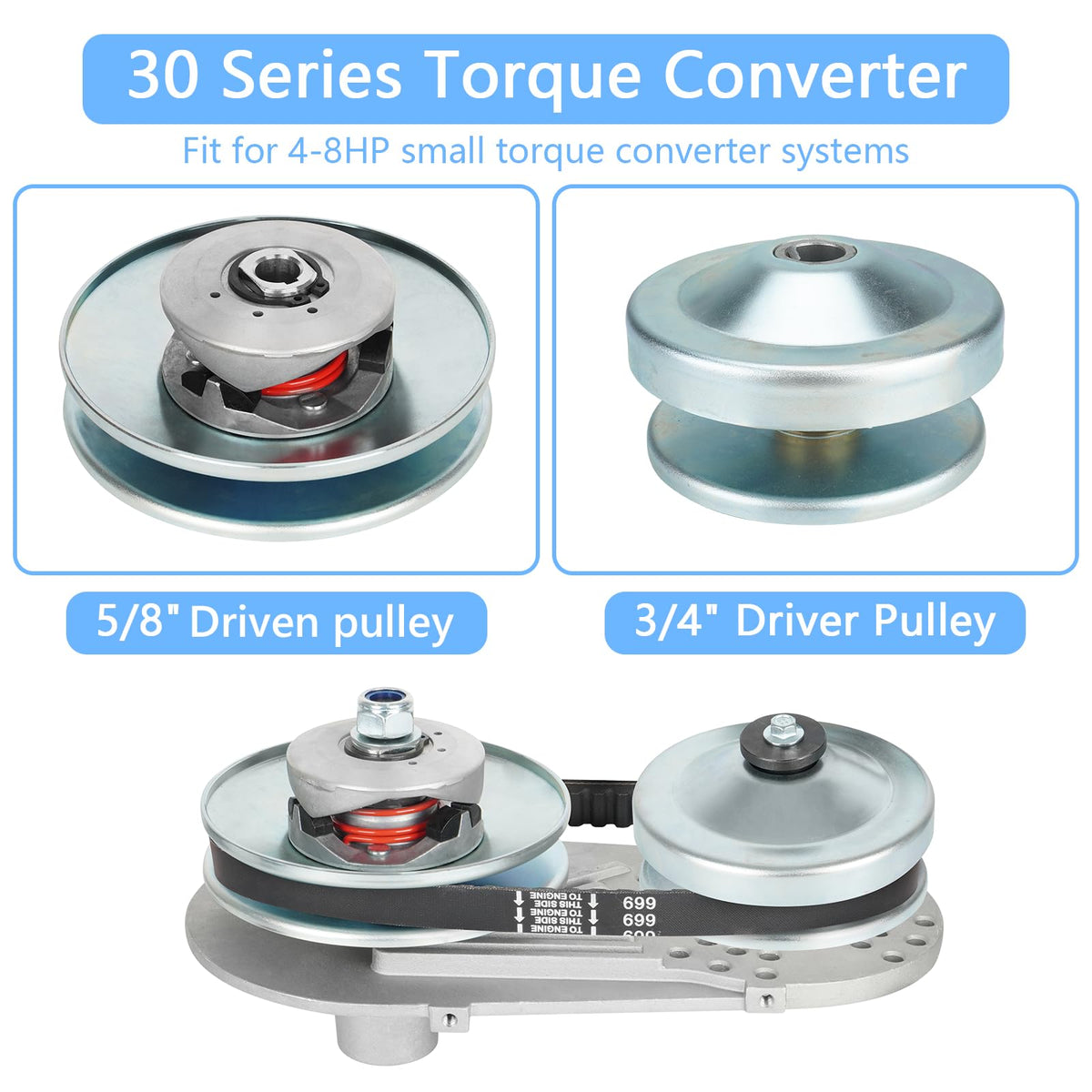 30 Series Torque Converter Go Kart Clutch H888