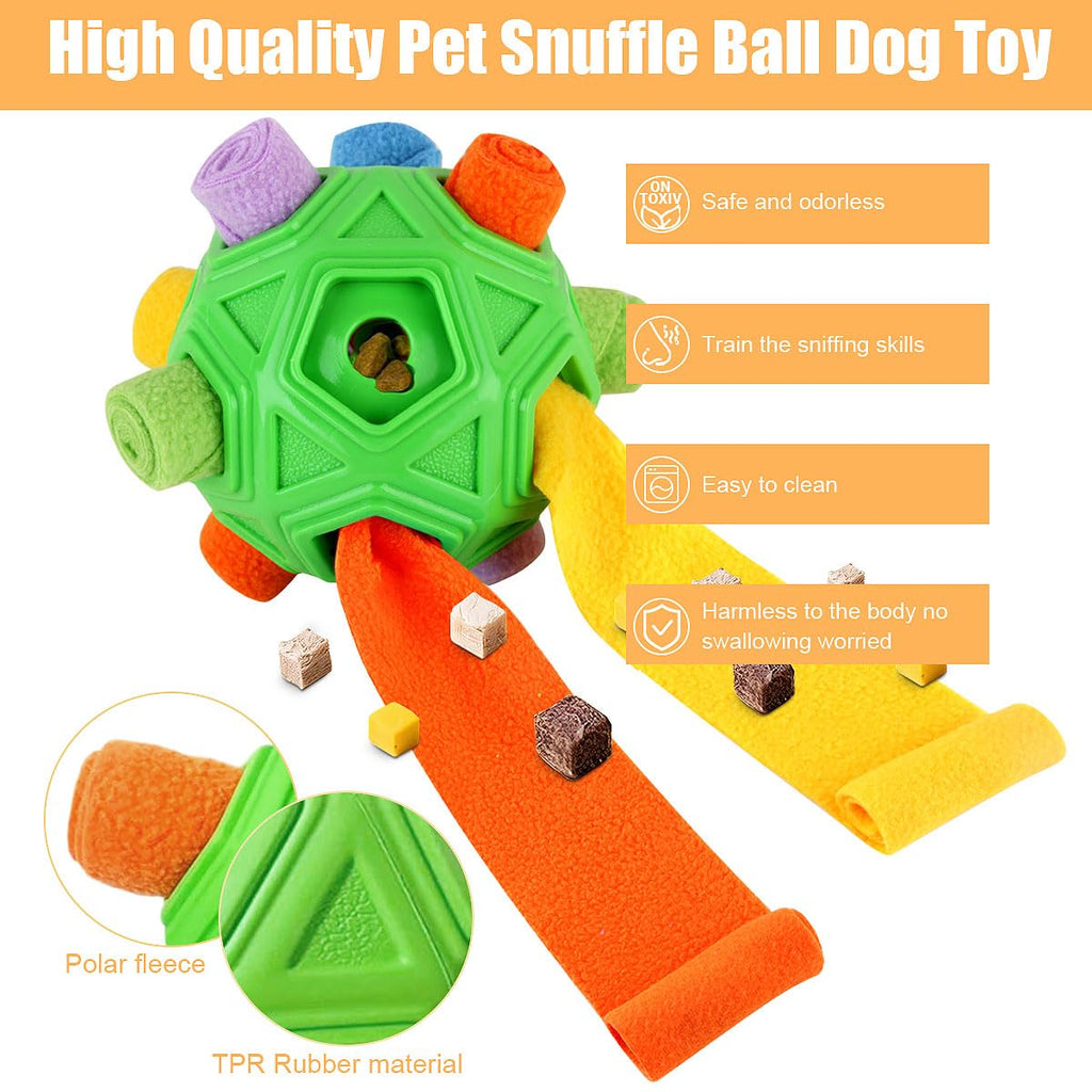 Interactive Puzzle Dog Toys Slow Feeder with Squeaky Carrot Toy F402
