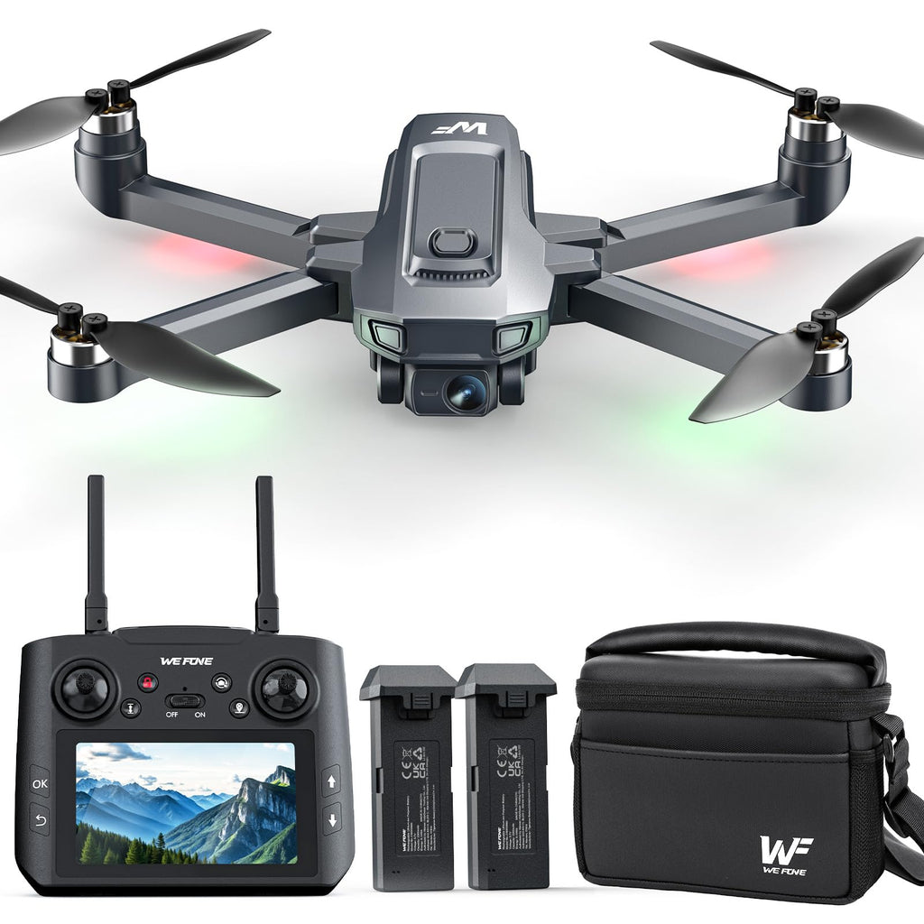 4K Foldable GPS Drone with 4.5" Screen Under 249g Black P719002