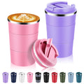 13 oz Stainless Steel Insulated Travel Coffee Mug 2 Pack H31582