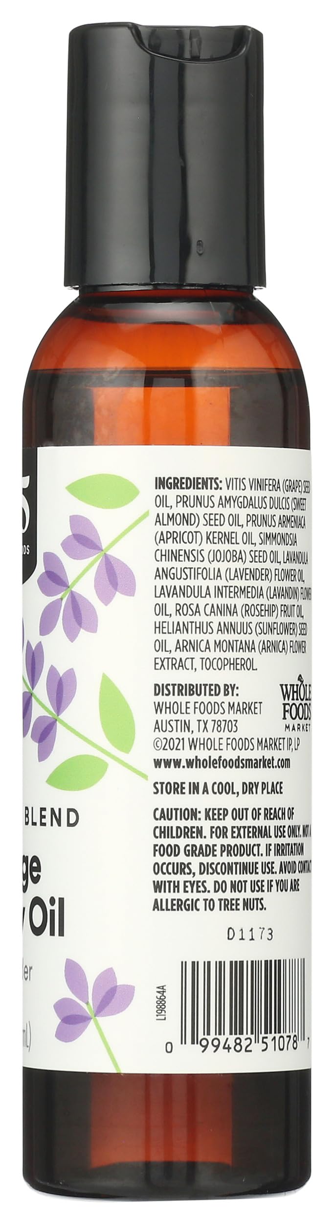 Massage & Body Oil with Lavender, 4 Fl Oz R9092