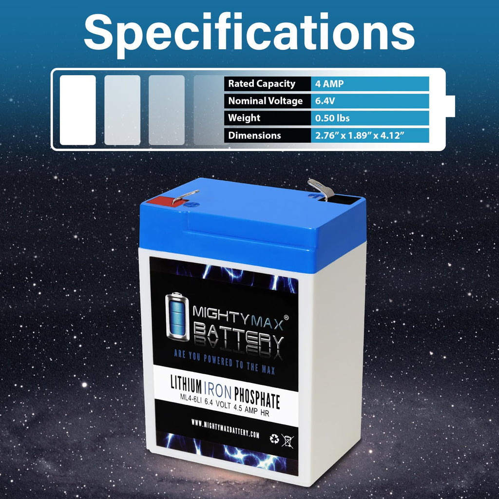 6V 4.5AH Lithium Replacement Battery Q210111