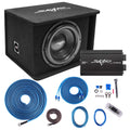 Single 12" 1,200 Watt Subwoofer Bass Package with Amplifier S196