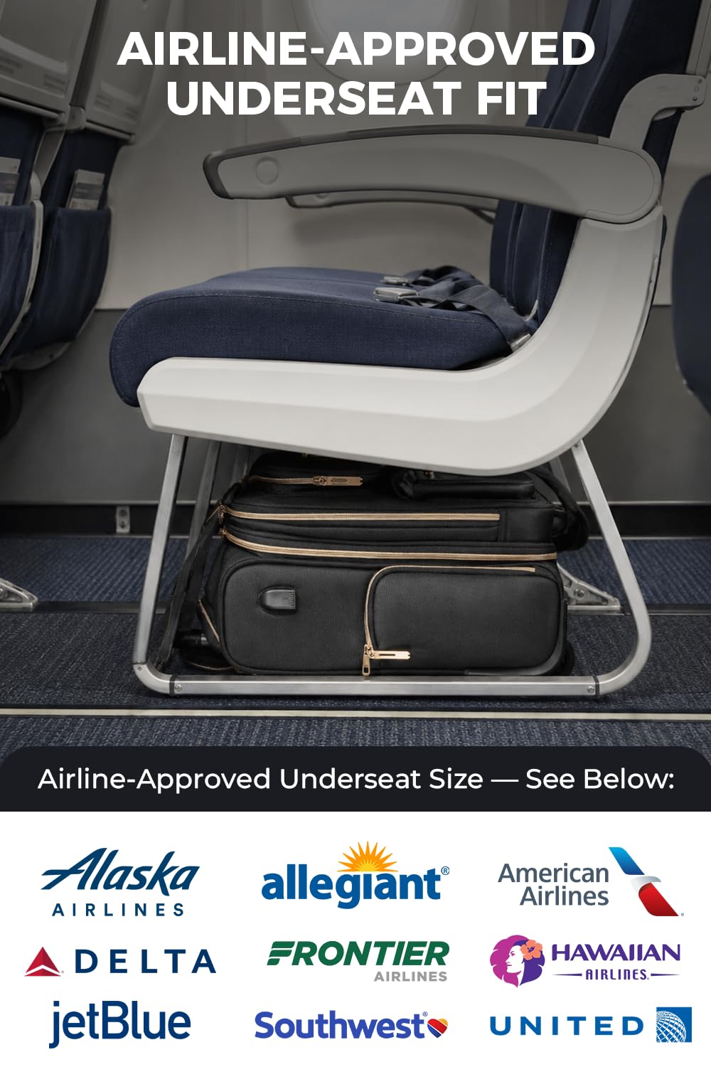 16” Softside Underseat Carry On Luggage with Wheels G797663