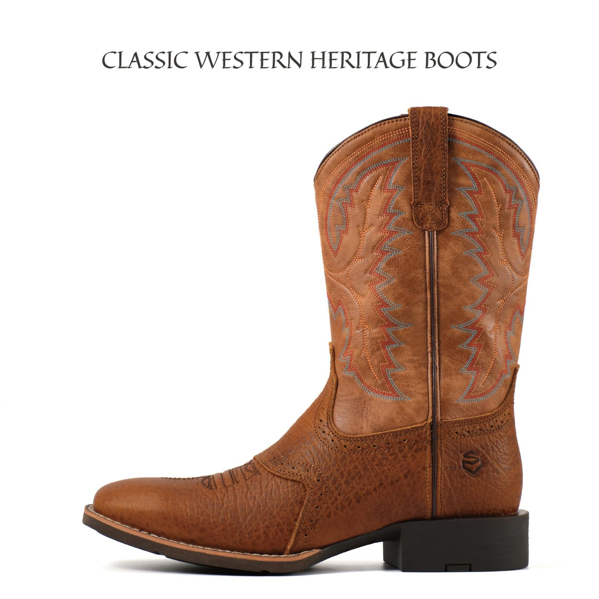 Men's Square Toe Pull On Western Boots E46207