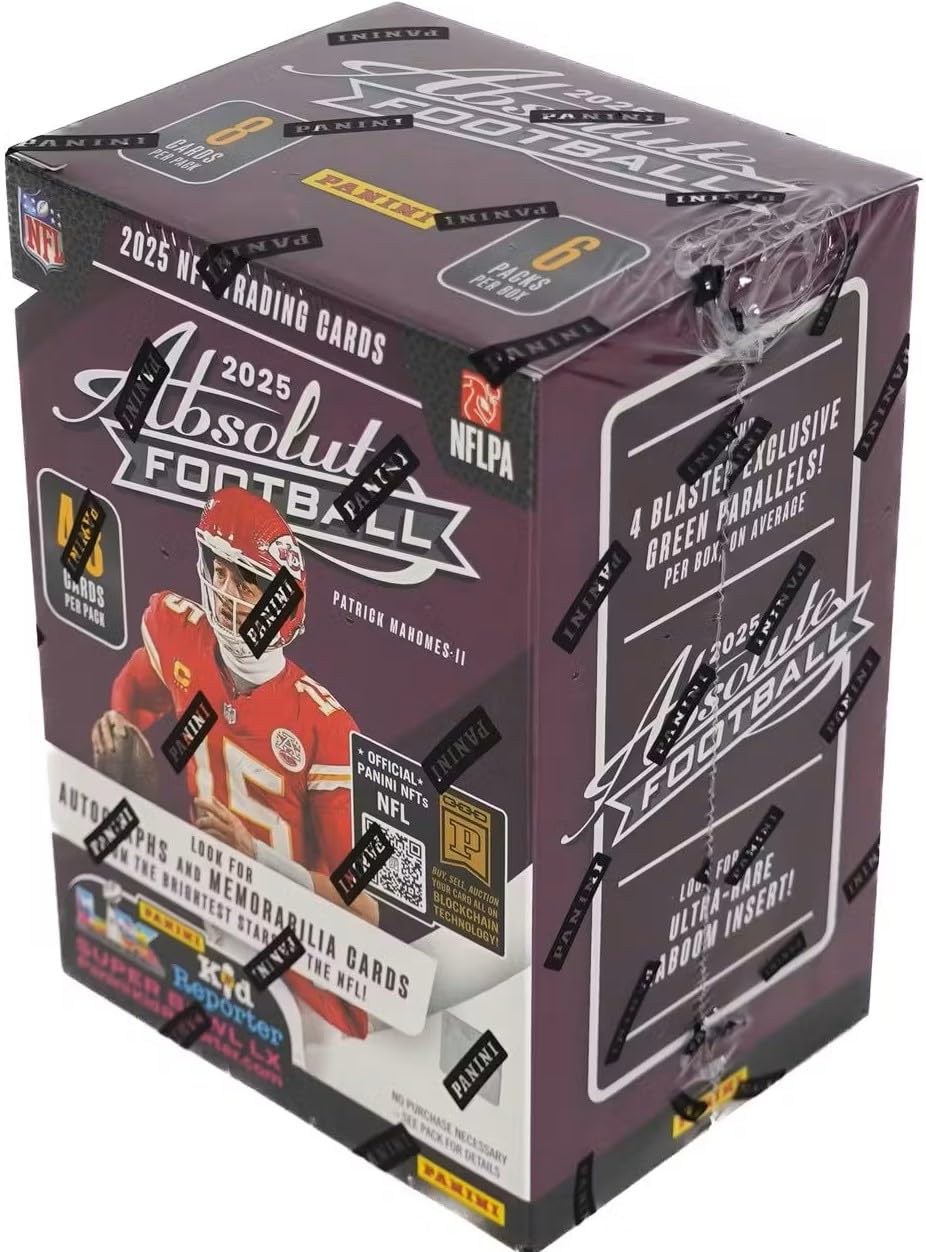 2025 Absolute Football Series Blaster Box with 4 Green Parallels H153