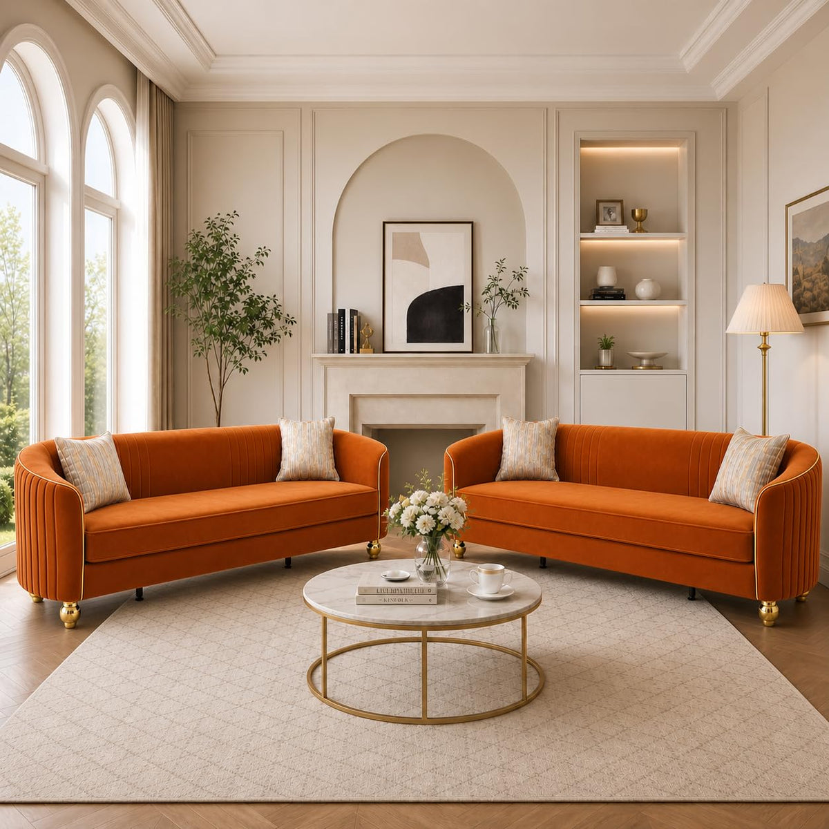 2-Piece Velvet Sofa Set L581814