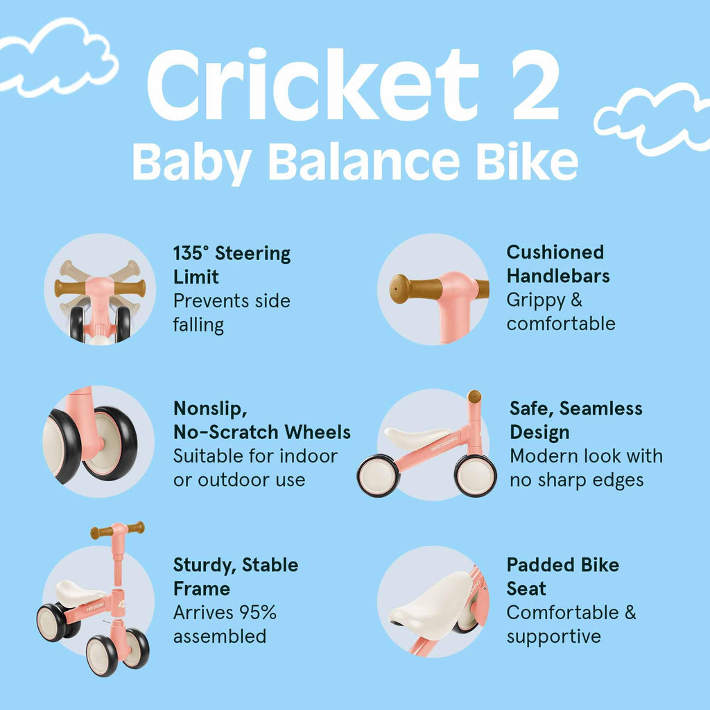 Baby Walker Balance Bike with 4 Wheels M243