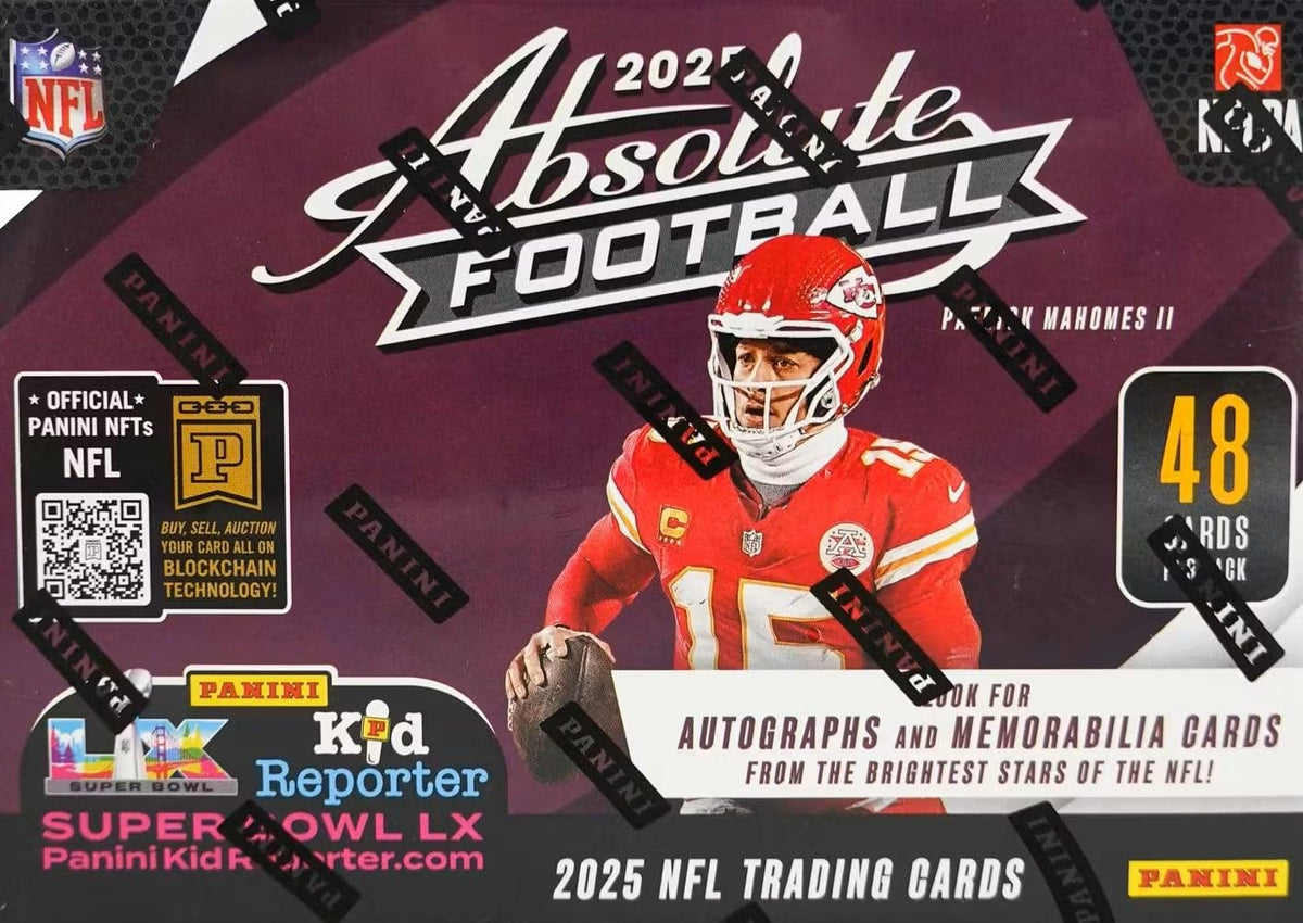 2025 Absolute Football Series Blaster Box with 4 Green Parallels H153