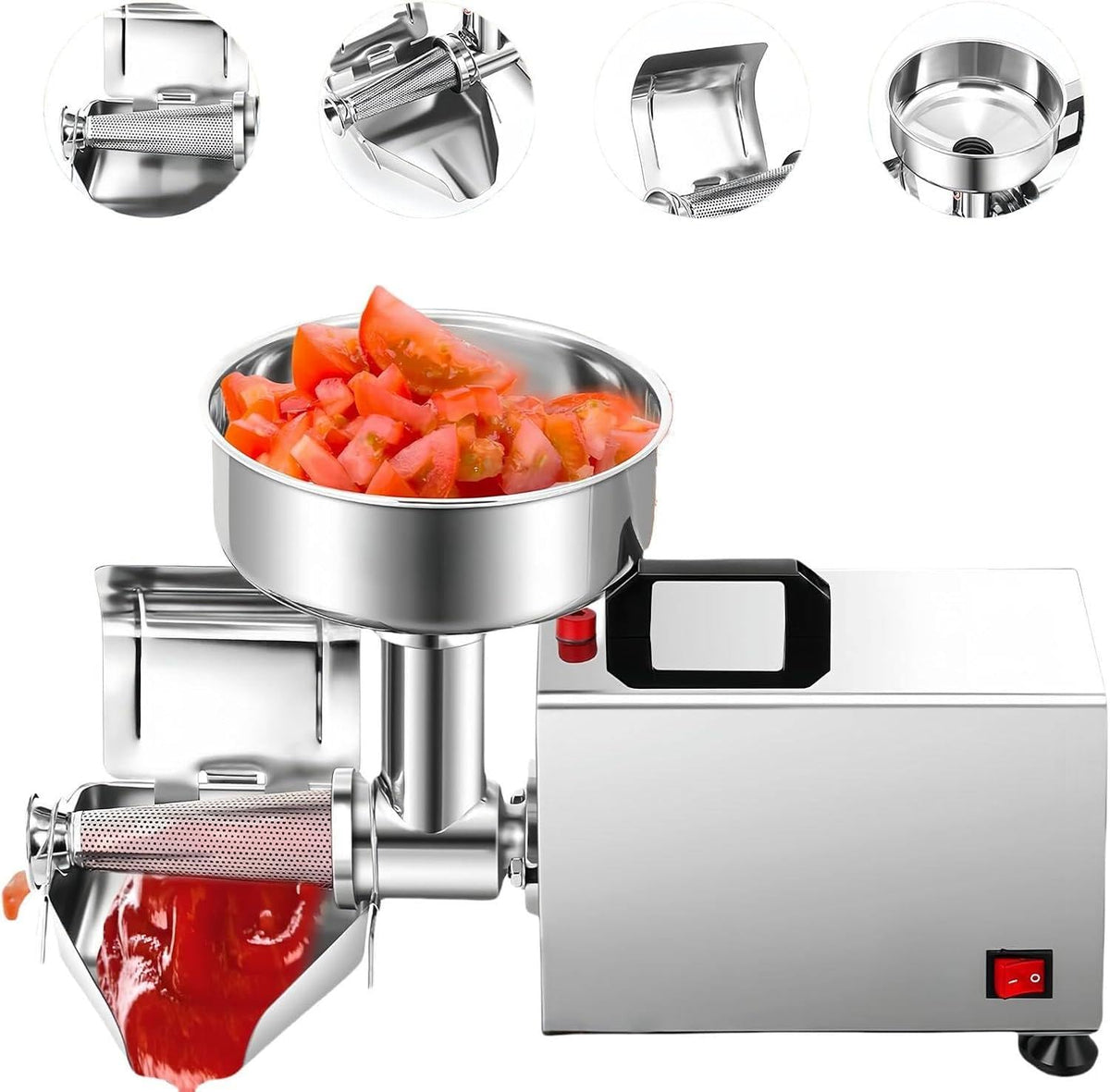 450W Electric Tomato Strainer Stainless Steel Y777