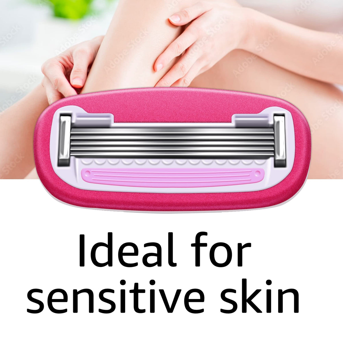 5-Blade Razor with 1 Handle, 12 Cartridges & 1 Shower Holder R96007