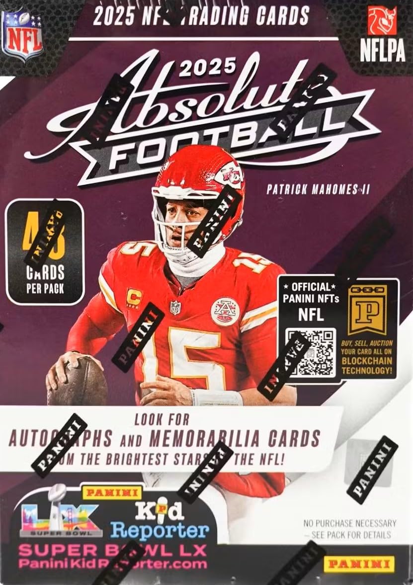2025 Absolute Football Series Blaster Box with 4 Green Parallels H153