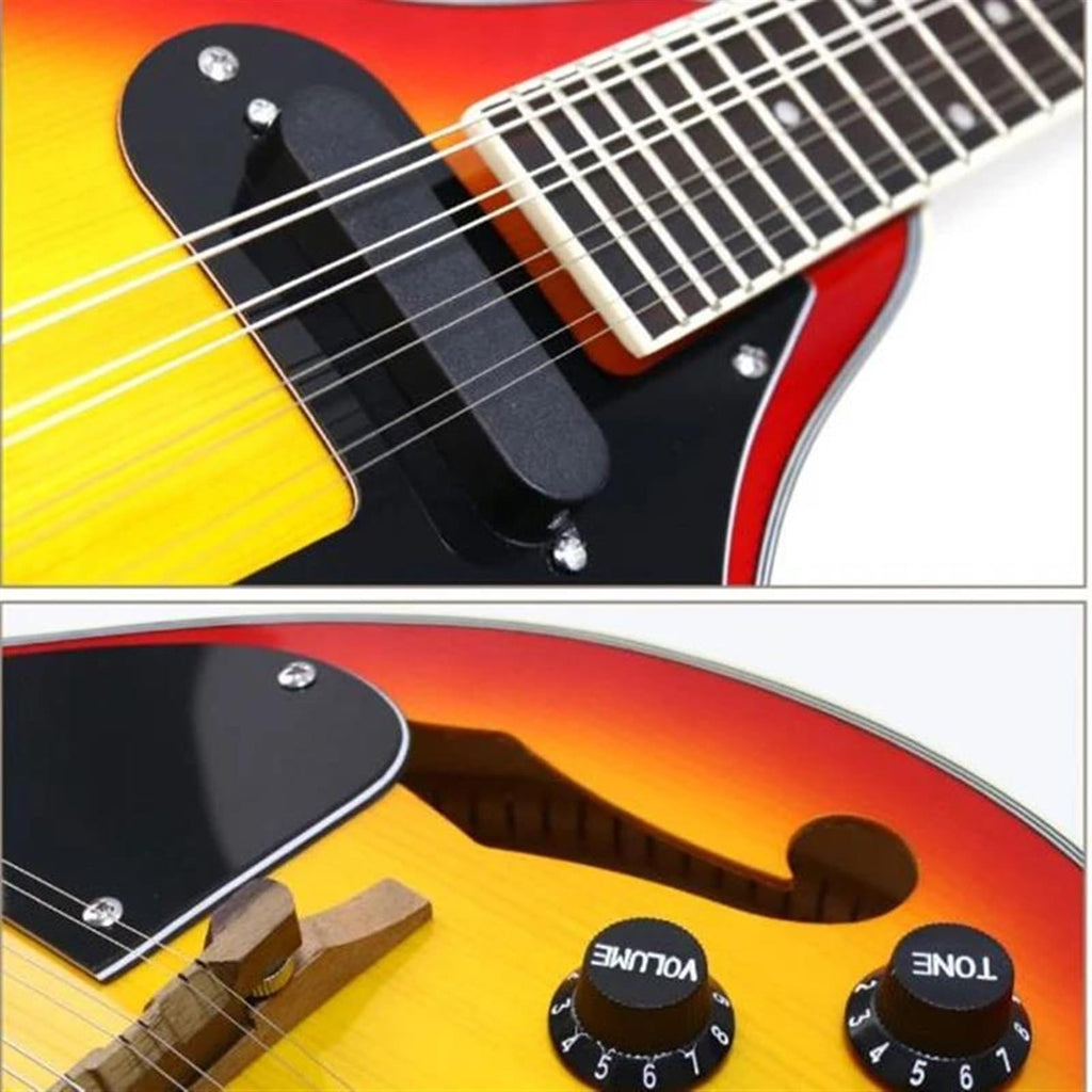 Spruce Acoustic Guitar 8 Strings Sunburst Mandolin F563