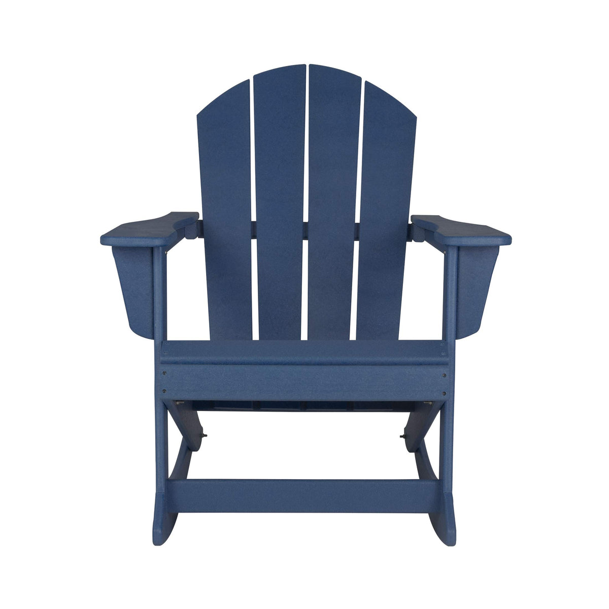 Navy Blue HDPE Outdoor Rocking Chair U7398
