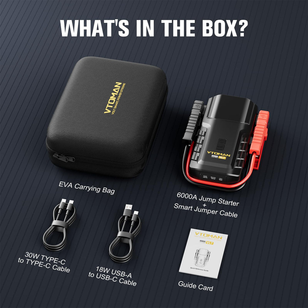 6000A LiFePO4 Portable Jump Starter K189