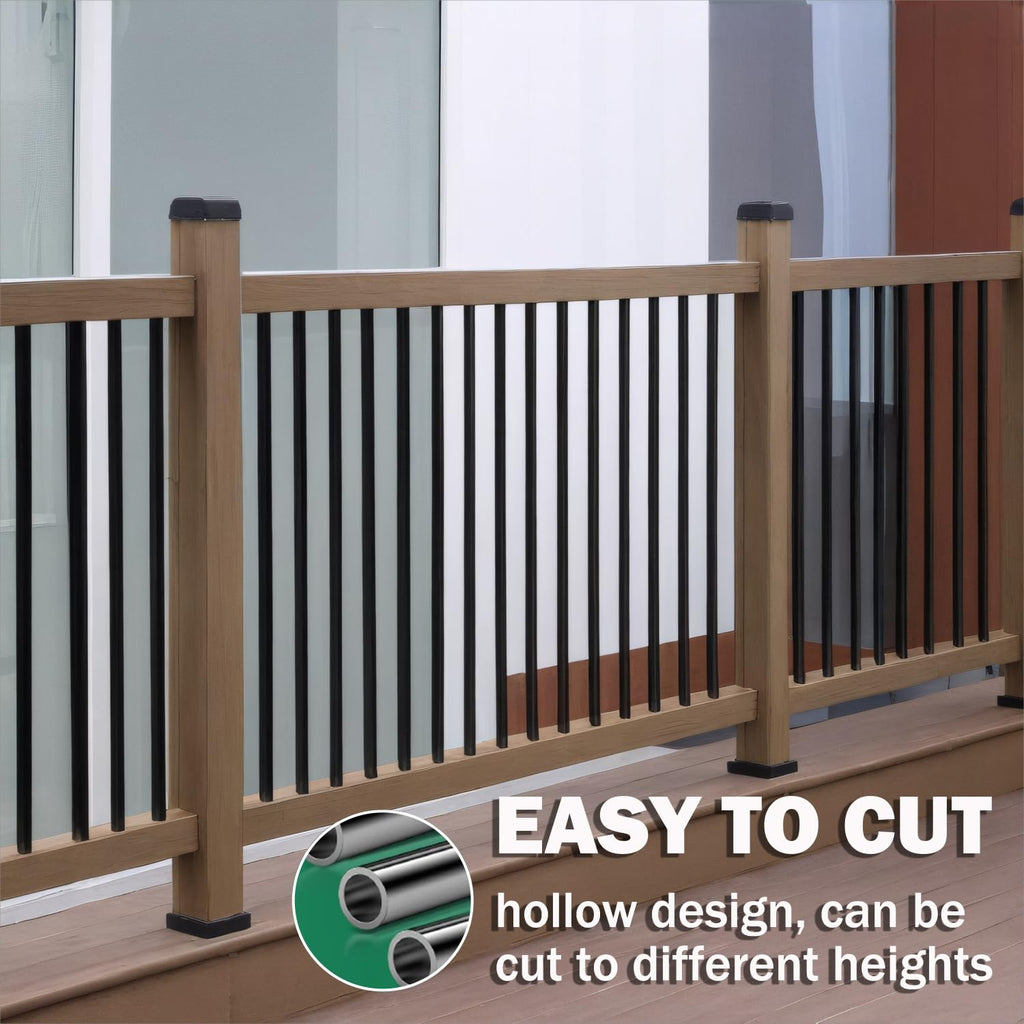 105 Pack 26" Black Aluminum Deck Balusters M658