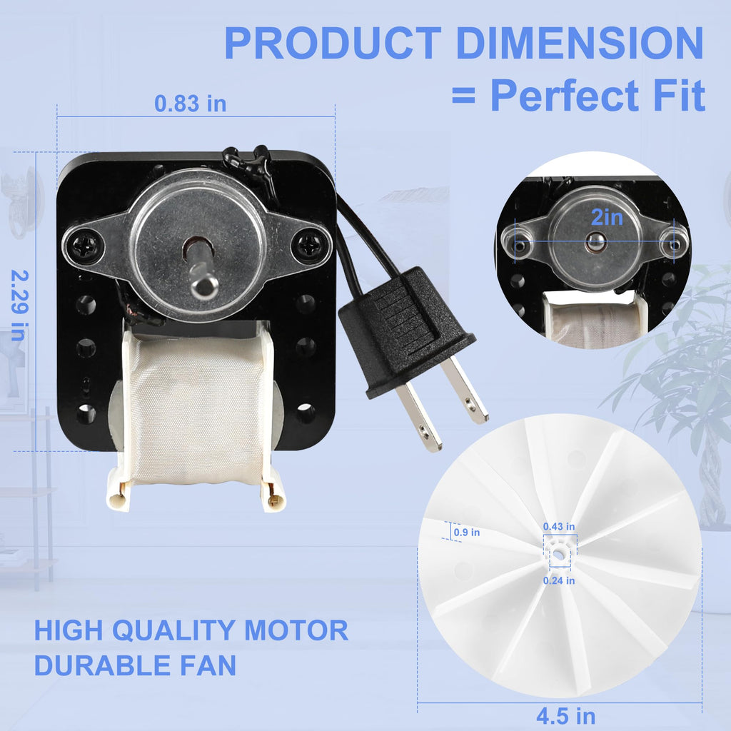 Bathroom Exhaust Fan Motor Replacement Kit 50CFM 120V Q7094