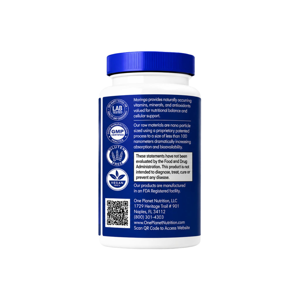Moringa Capsules 500 mg 120 Count F123196