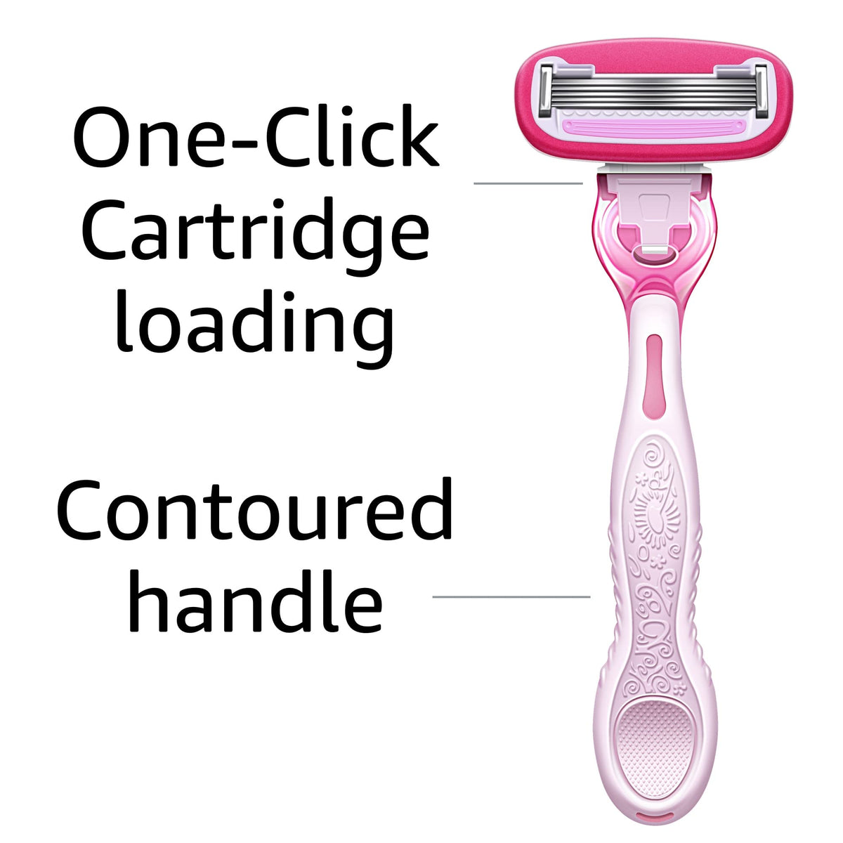 5-Blade Razor with 1 Handle, 12 Cartridges & 1 Shower Holder R96007