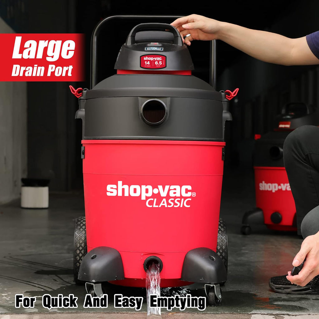 14 Gallon 6.5-Peak HP Wet/Dry Vacuum P19436