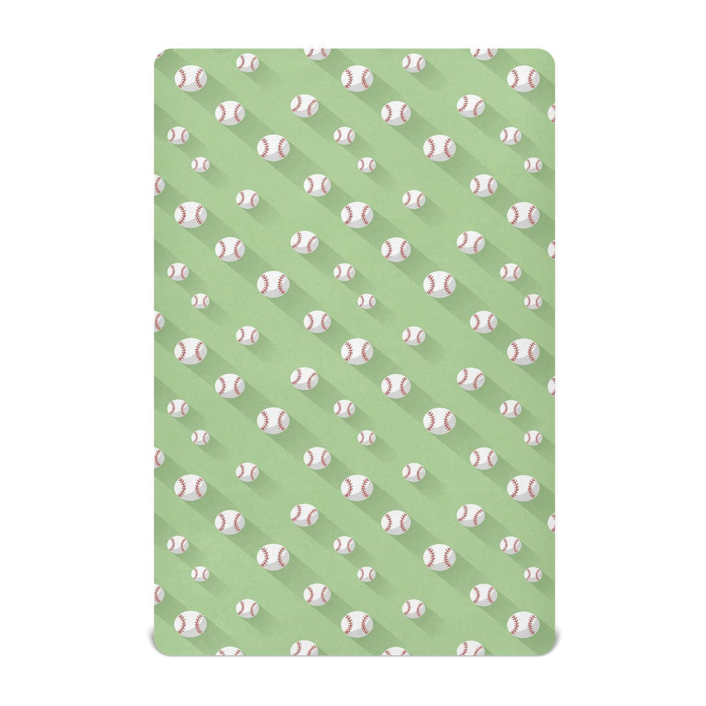 Baseball 3D Print Crib Sheet 52" x 28" Y646
