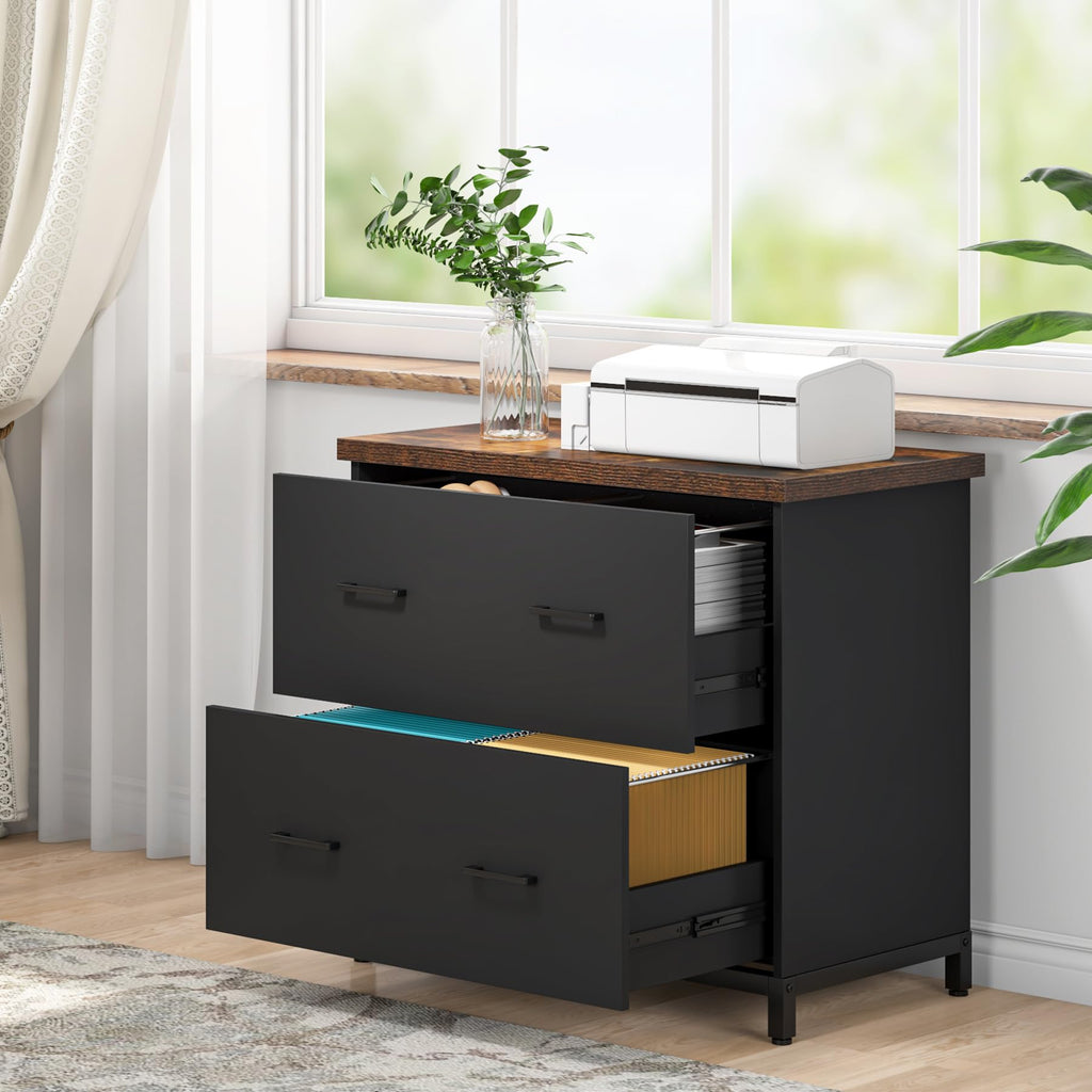 2-Drawer Wood File Cabinet S789