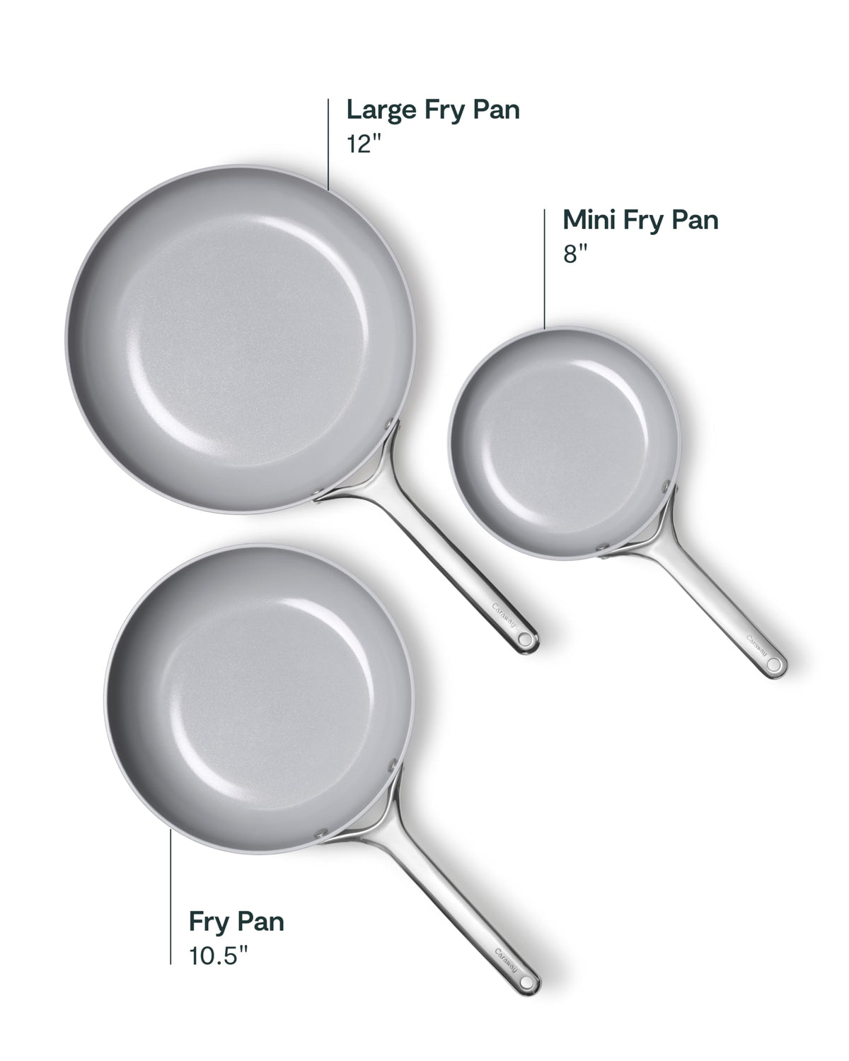Fry Pan Set with Glass Lids D9320