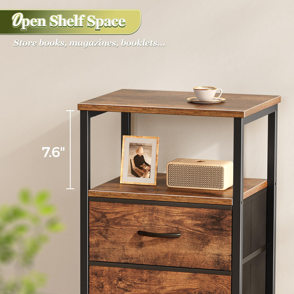 Night Stand Set of 2 with 2 Drawers U150389