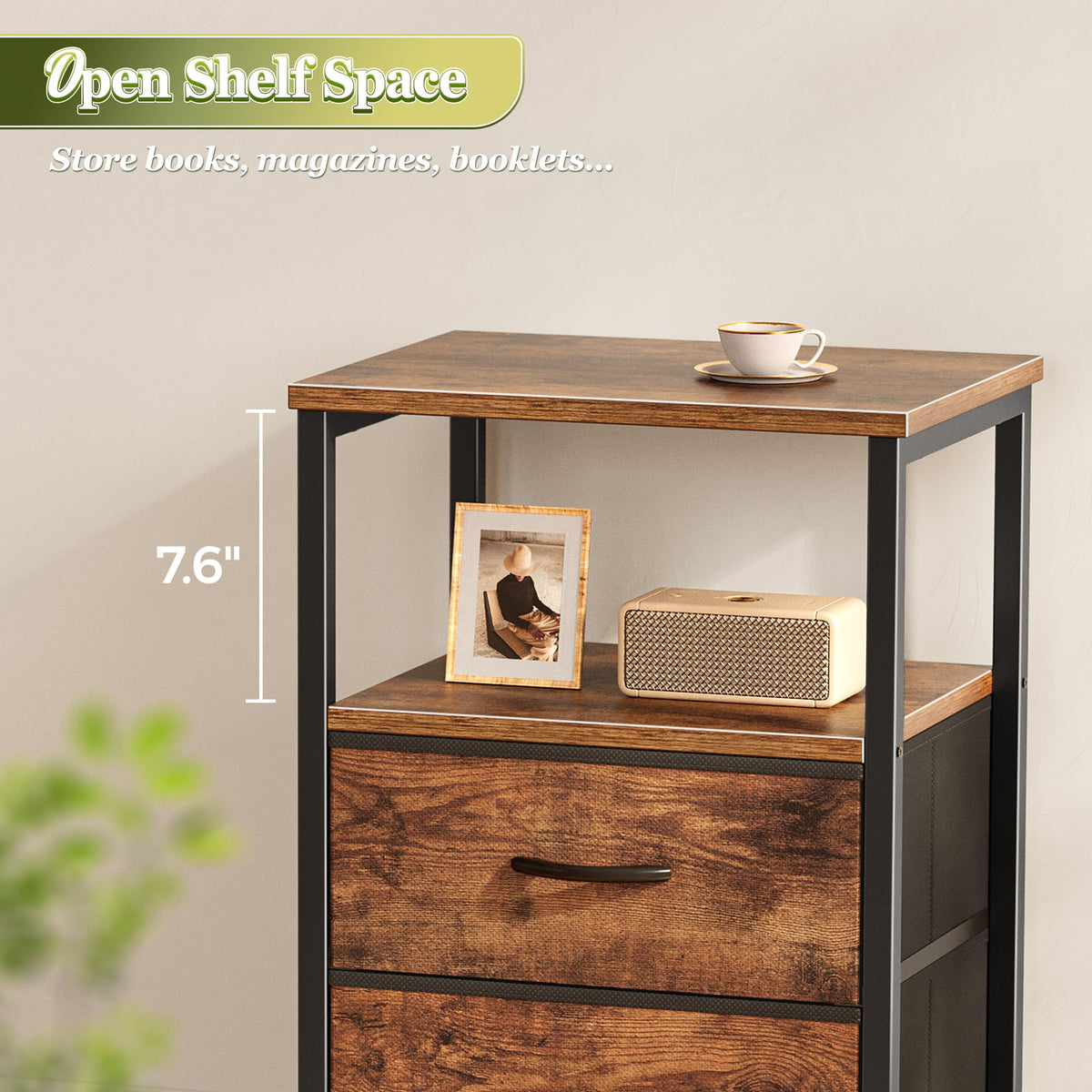 Night Stand Set of 2 with 2 Drawers U150389