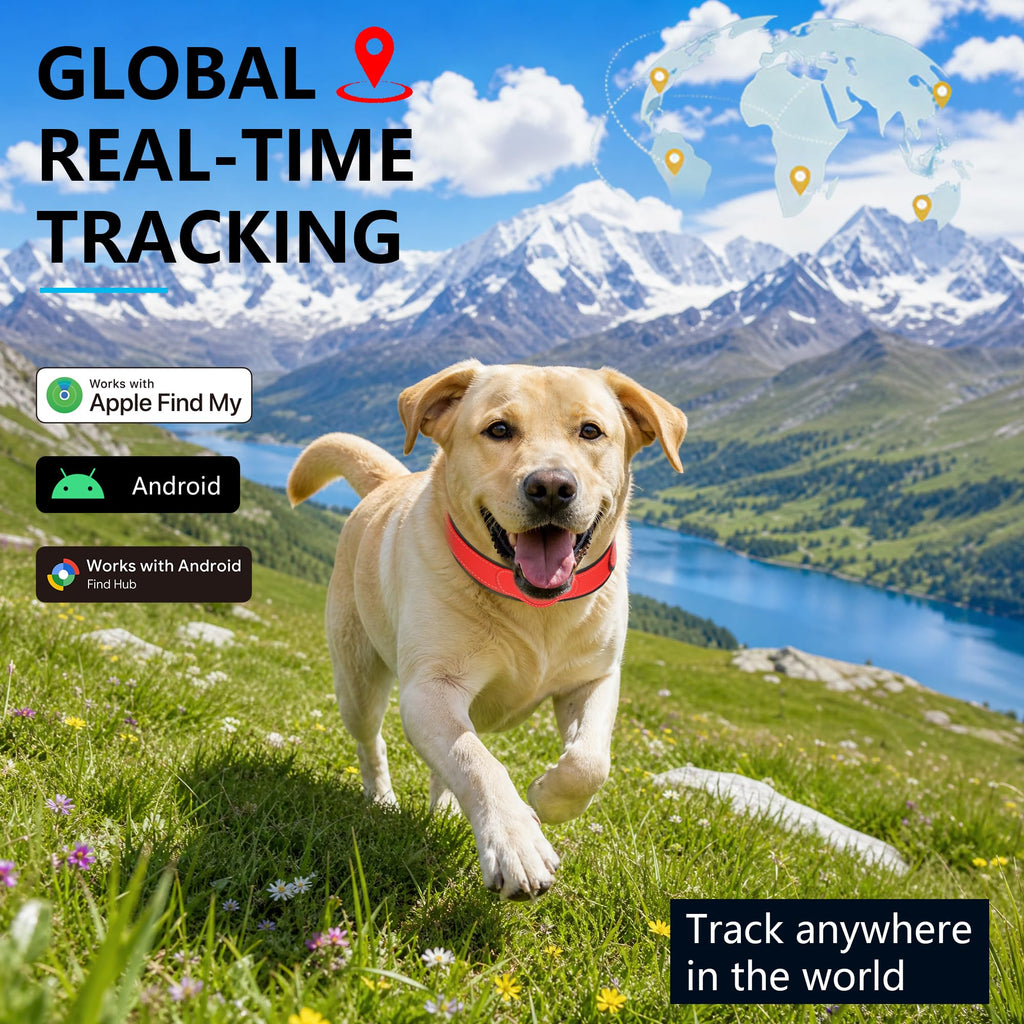 GPS Tracker for Dogs, Pet Location Tracker with Collar F4684
