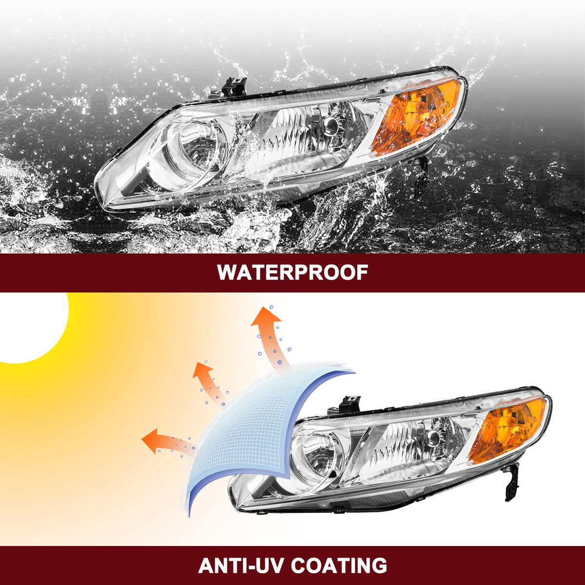 Halogen Headlight Assembly P5896