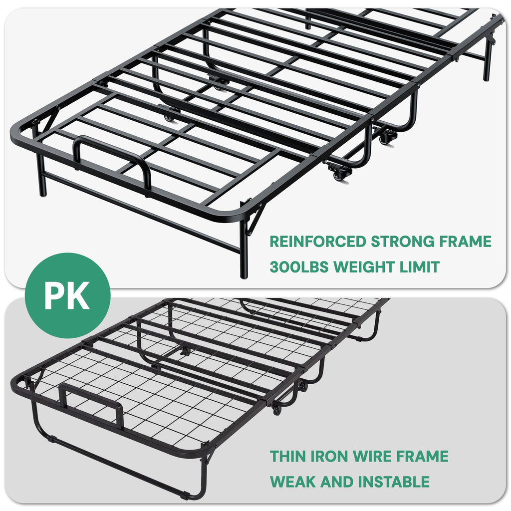 Twin Folding Bed with 5" Memory Foam Mattress Z852