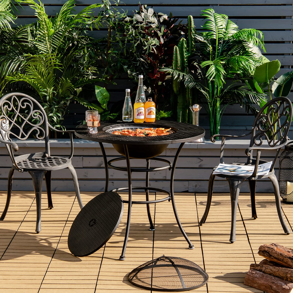4-in-1 Outdoor Fire Pit Dining Table G8195
