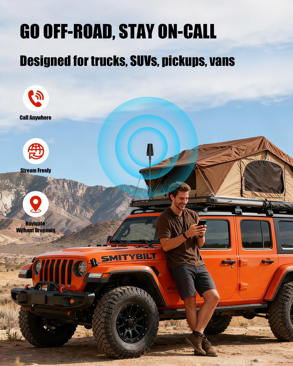 Cell Phone Signal Booster for Truck RV Vehicle X101021