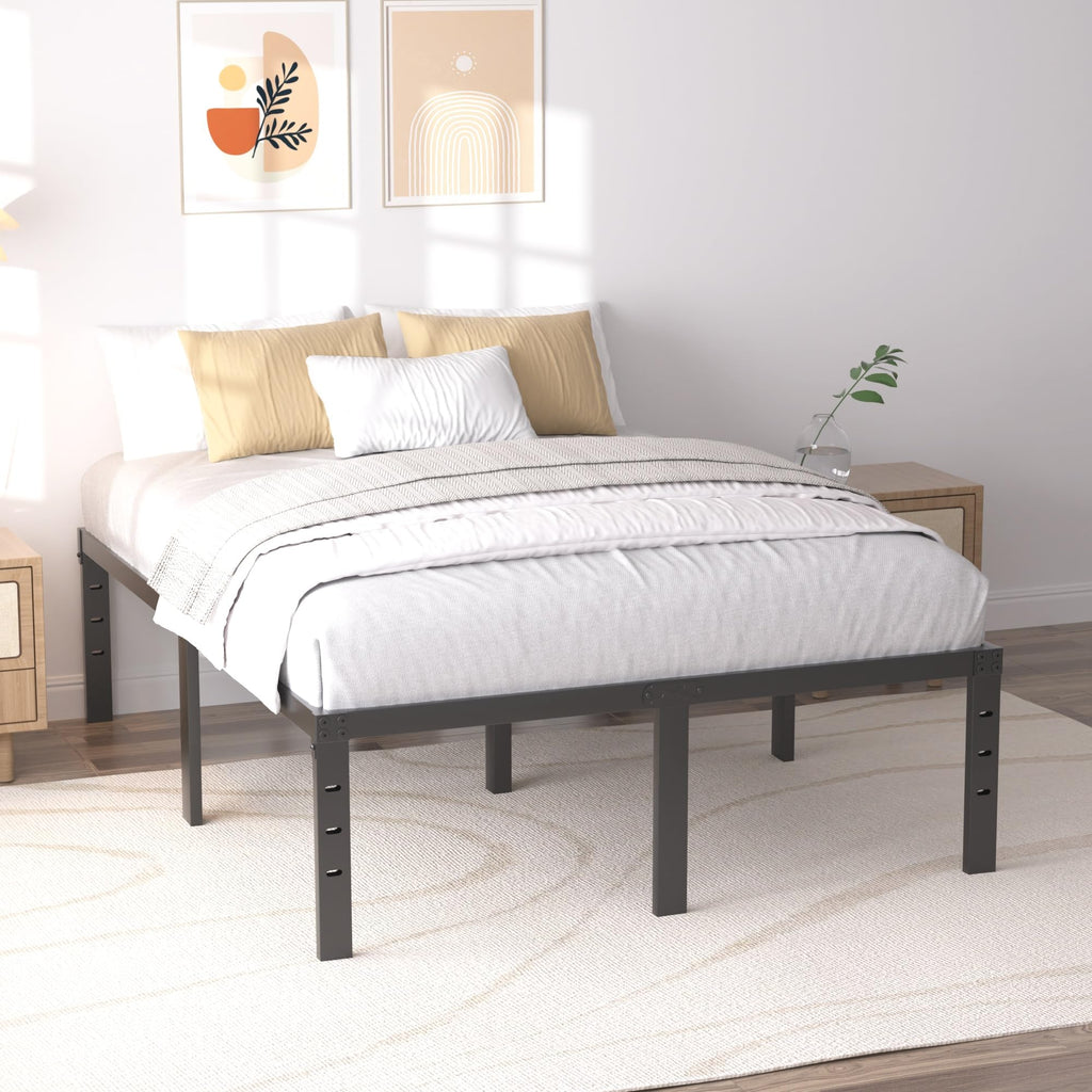 Queen Size 18 Inch Metal Platform Bed Frame K17866