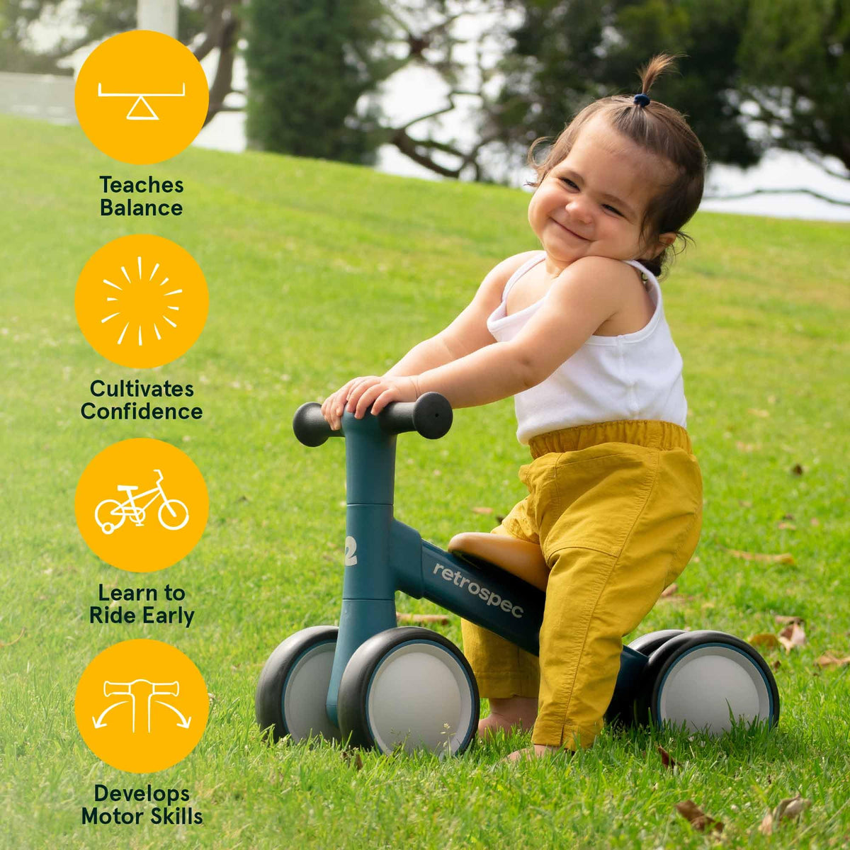 Baby Walker Balance Bike with 4 Wheels M243