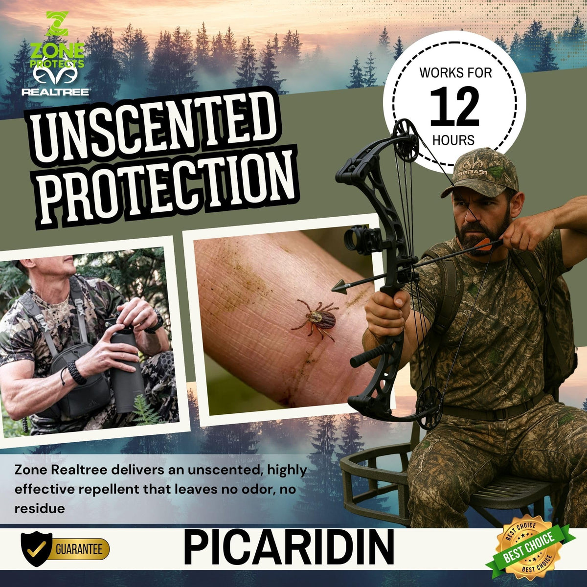 Picaridin Insect Repellent 10oz + 8oz + 6 x 1oz + 4oz N385