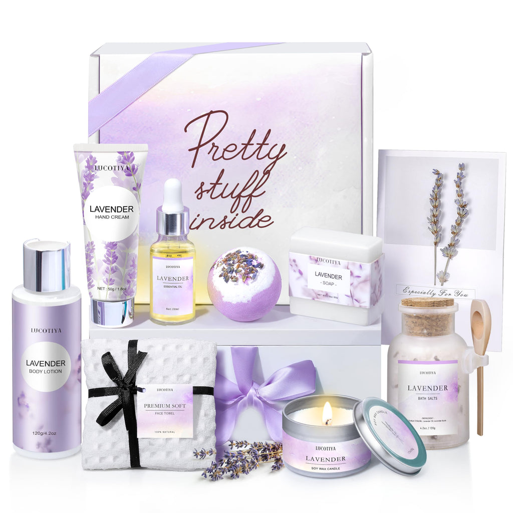 10 Pc Lavender Bath Gift Set T17691