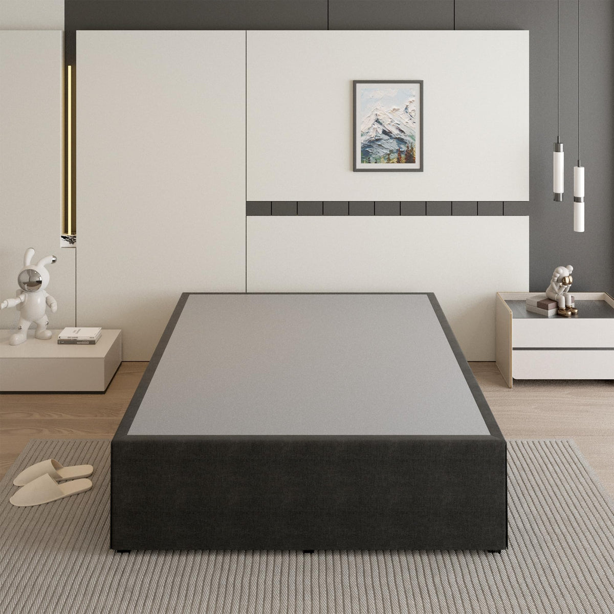18 Inch Queen Size Metal Bed Frame C75558