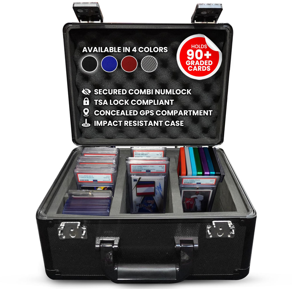 Black 3 Row Graded Card Storage Box with TSA Lock A5751