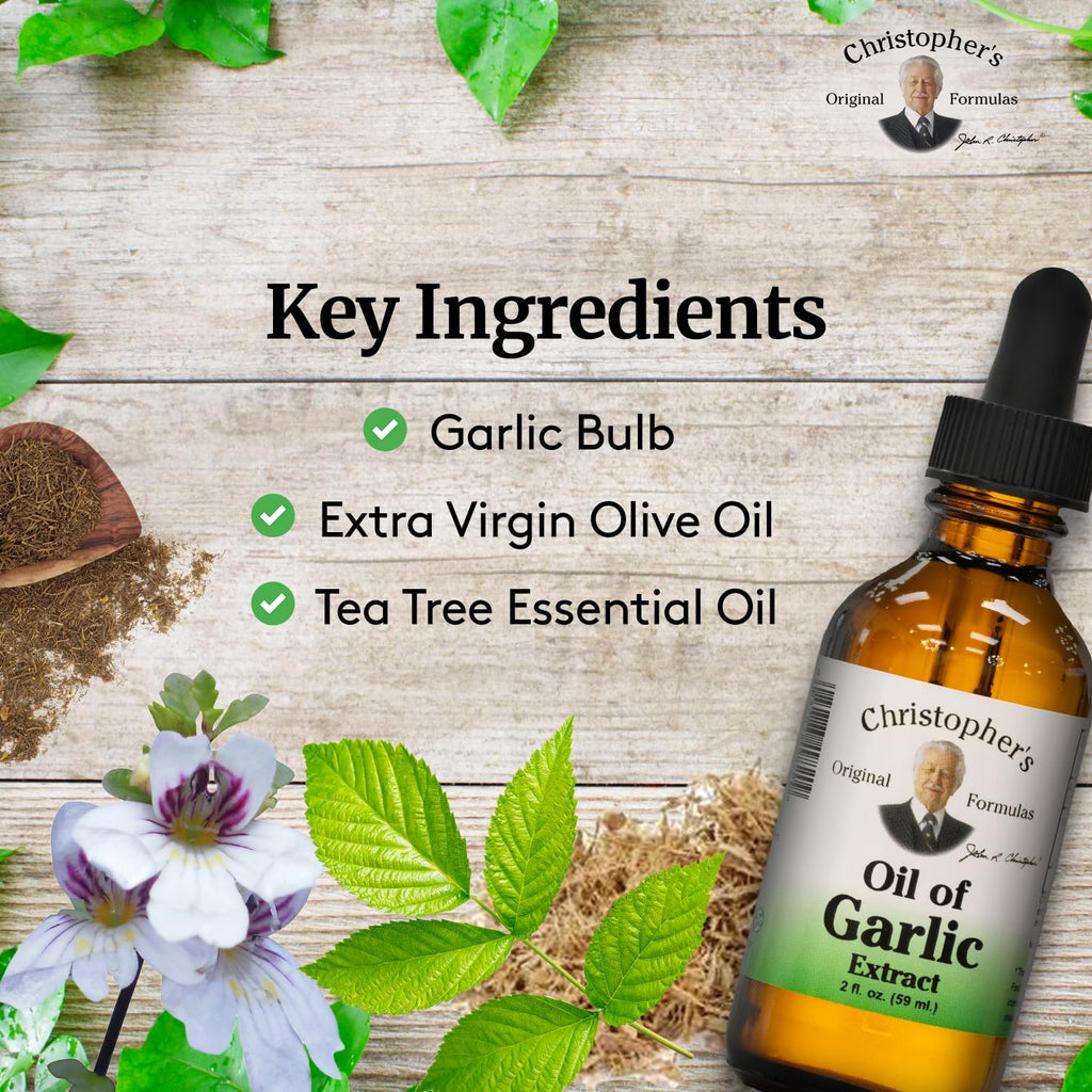 Garlic Oil Extract 2 oz Herbal Supplement C4871