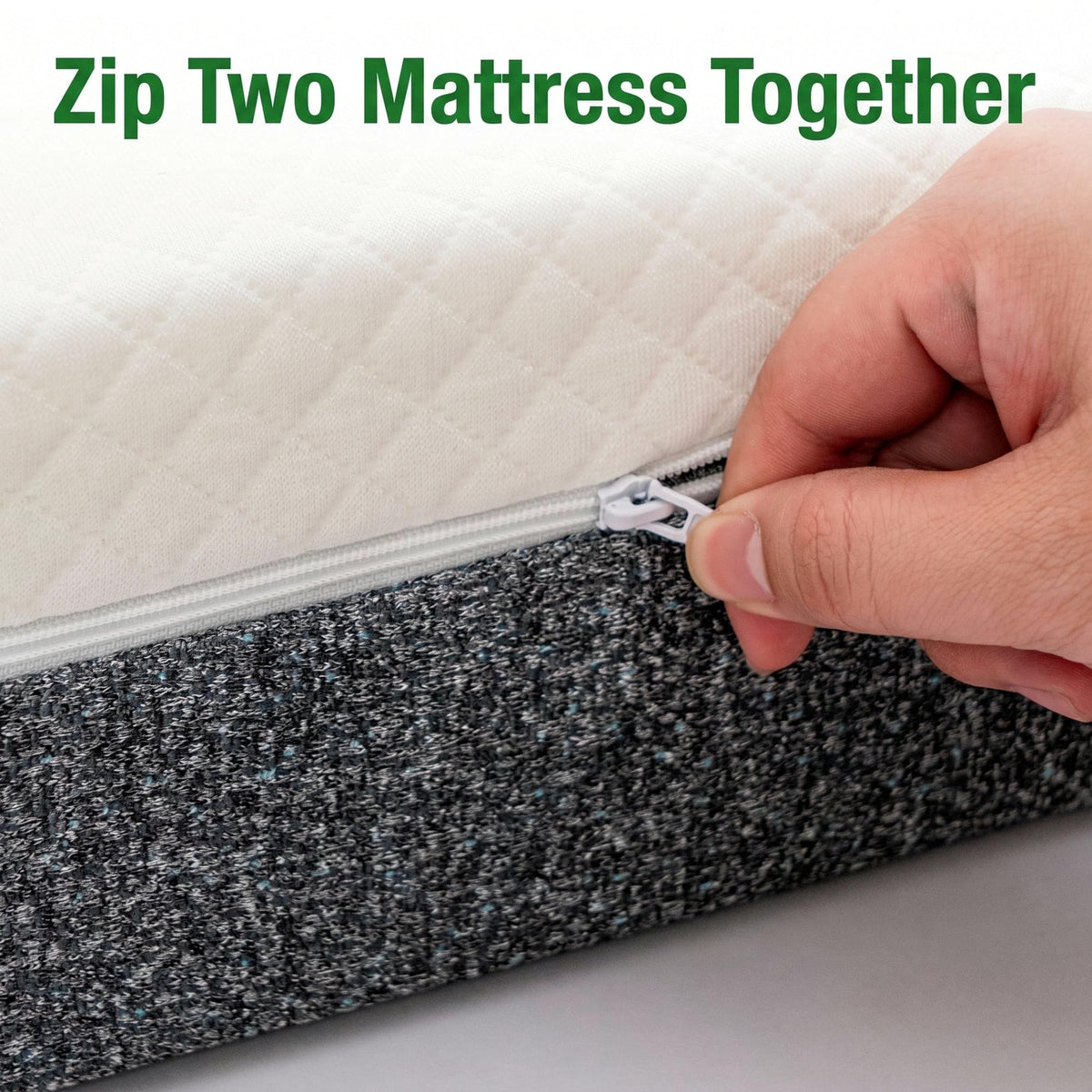 Twin Folding Bed with 5" Memory Foam Mattress Z852